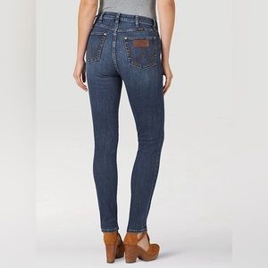 Wrangler Women Retro Hi Rise Skinny Jean Dark Blue 28x28